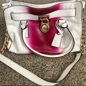 East West Hamilton Spray Leather Satchel